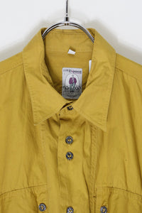 90'S S/S SHIRT / MUSTARD [SIZE: L USED]