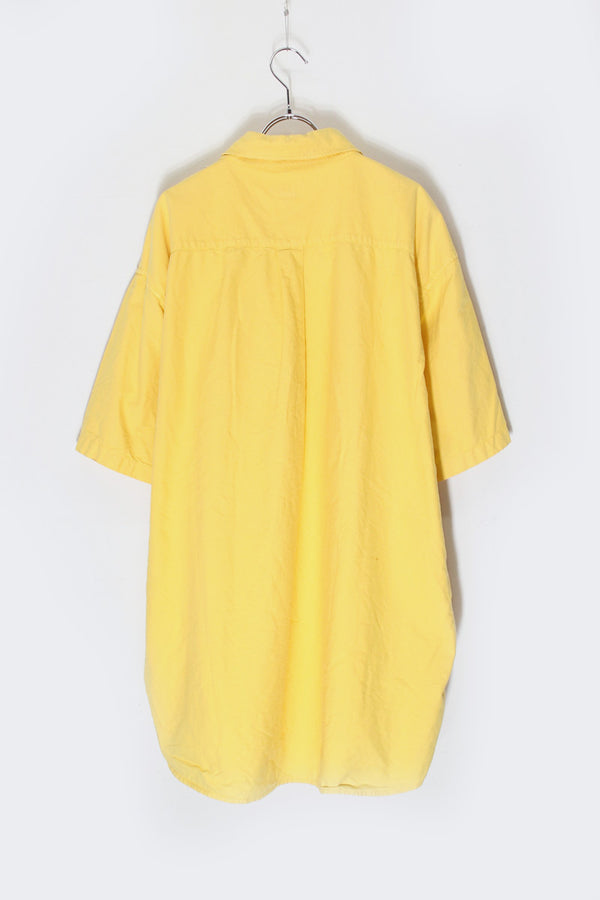 90'S S/S BD SHIRT / YELLOW [SIZE: XXL USED]