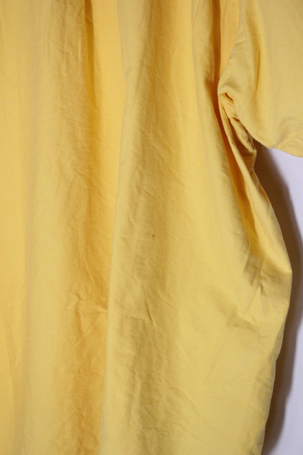 90'S S/S BD SHIRT / YELLOW [SIZE: XXL USED]