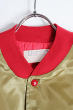 画像をギャラリービューアに読み込む, 90&#39;S NFL 49ERS NYLON STUDIUM PUFF JACKET / GOLD/RED [SIZE: L USED]
