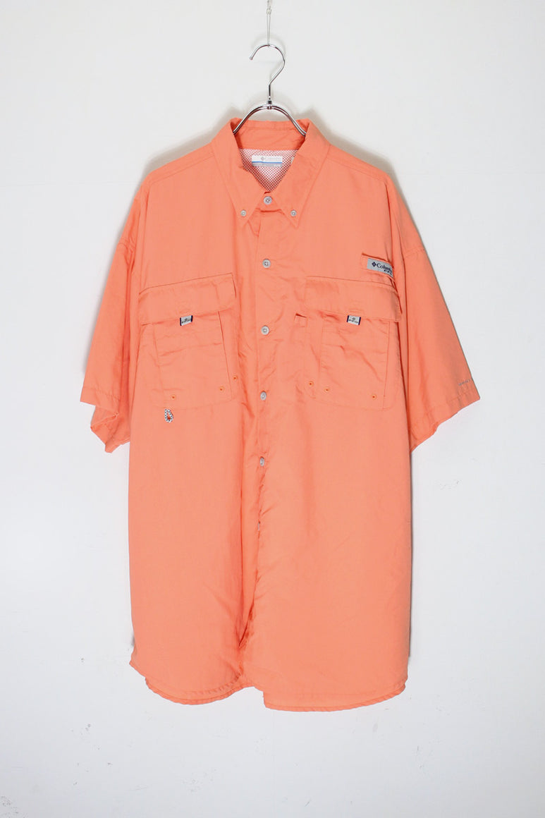 PFG S/S BAHAMA SHIRT / SALMON PINK [SIZE: XL USED]