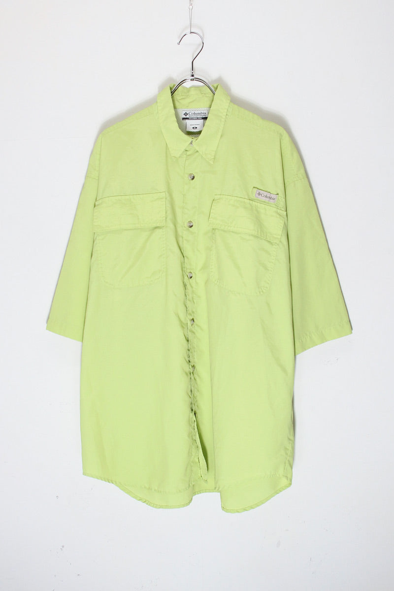 PFG S/S BAHAMA SHIRT / LIME GREEN [SIZE: M USED]