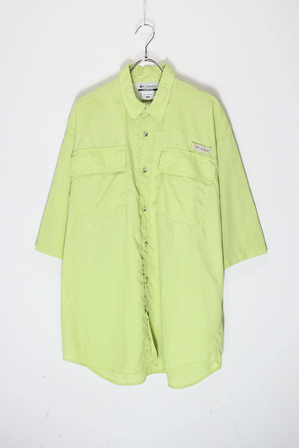 PFG S/S BAHAMA SHIRT / LIME GREEN [SIZE: M USED]