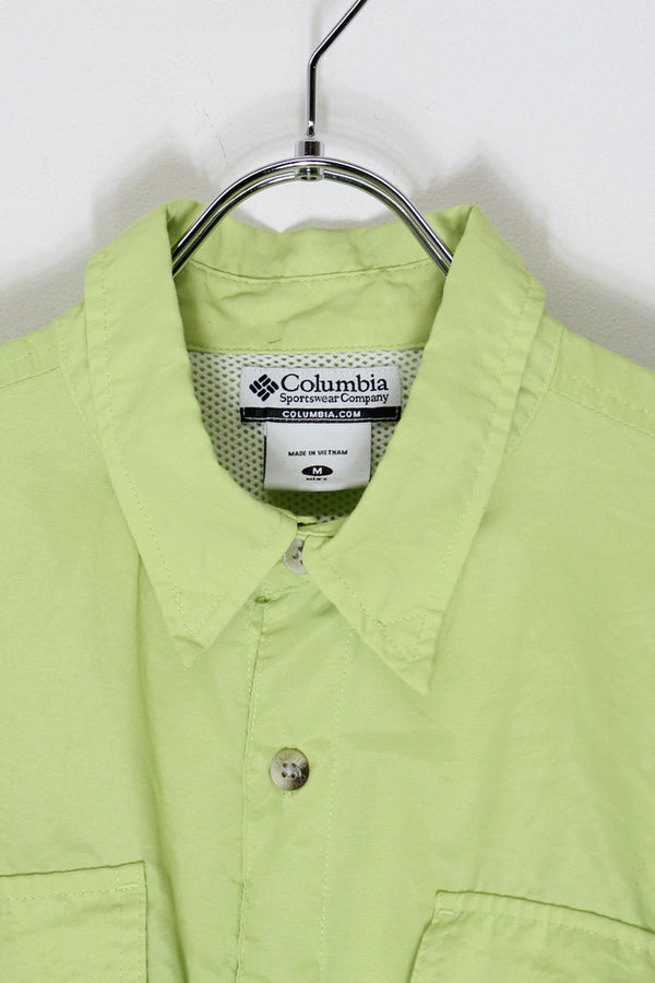 PFG S/S BAHAMA SHIRT / LIME GREEN [SIZE: M USED]