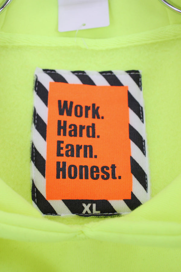 PULLOVER SWEAT HOODIE / NEON YELLOW [SIZE: XL USED]