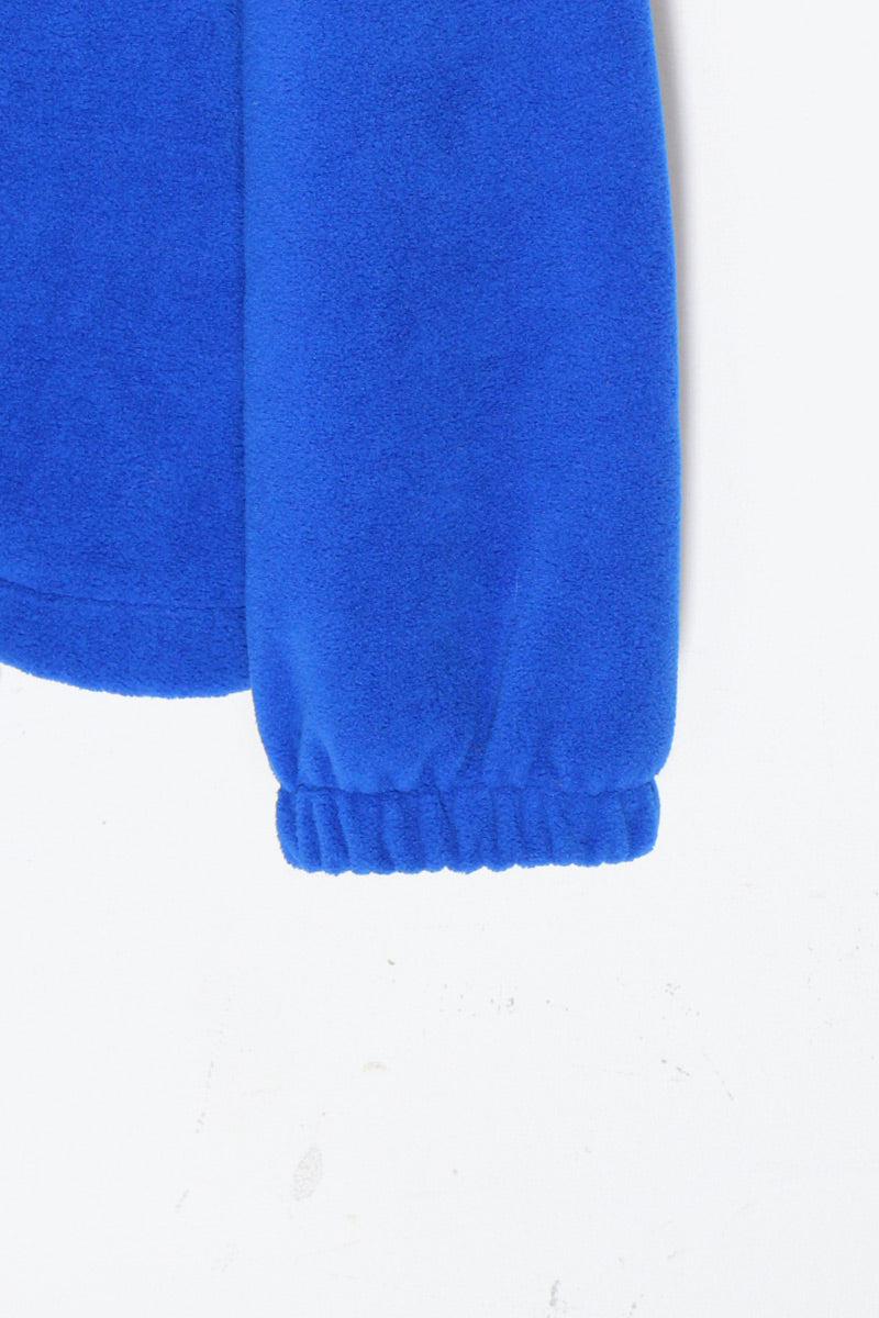 NASA LOGO PATCH ZIP FLEECE JACKET / BLUE / RED [ SIZE: L USED ]