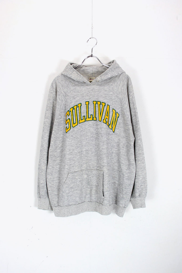 MADE IN USA 80'S SULLIVAN PULLOVER SWEAT HOODIE / GREY [SIZE: XXL USED]