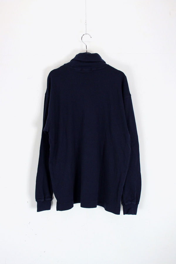 90'S TURTLE NECK CUTSEW / NAVY [SIZE: S USED]