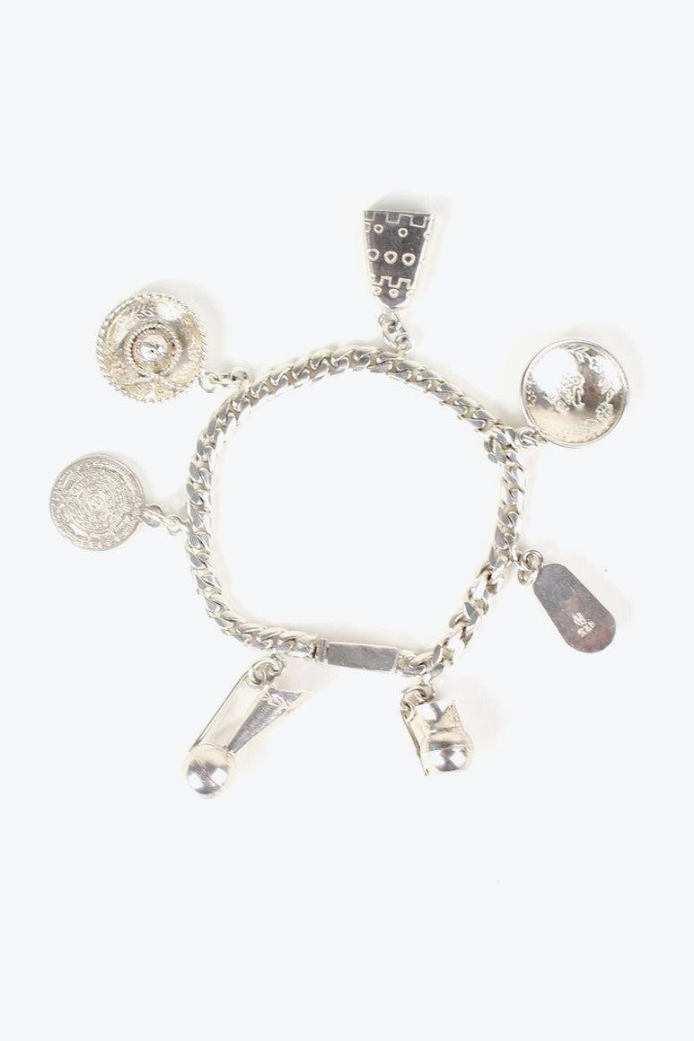 MADE IN MEXICO 925 VINTAGE SILVER BRACELET [ONE SIZE USED]