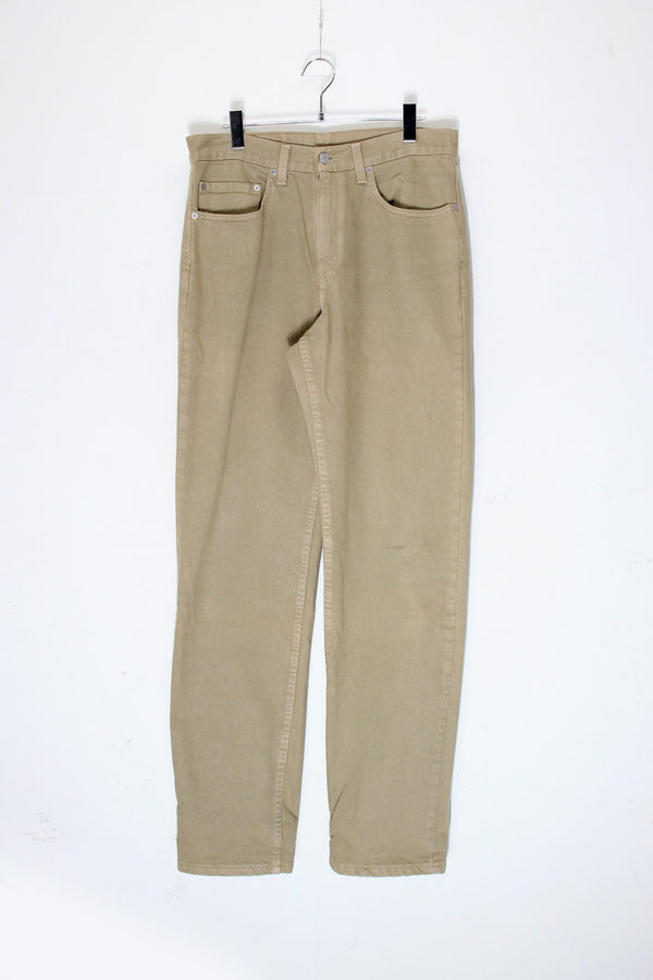 02'S 550 DENIM PANTS / BEIGE [SIZE: W32xL34 USED]