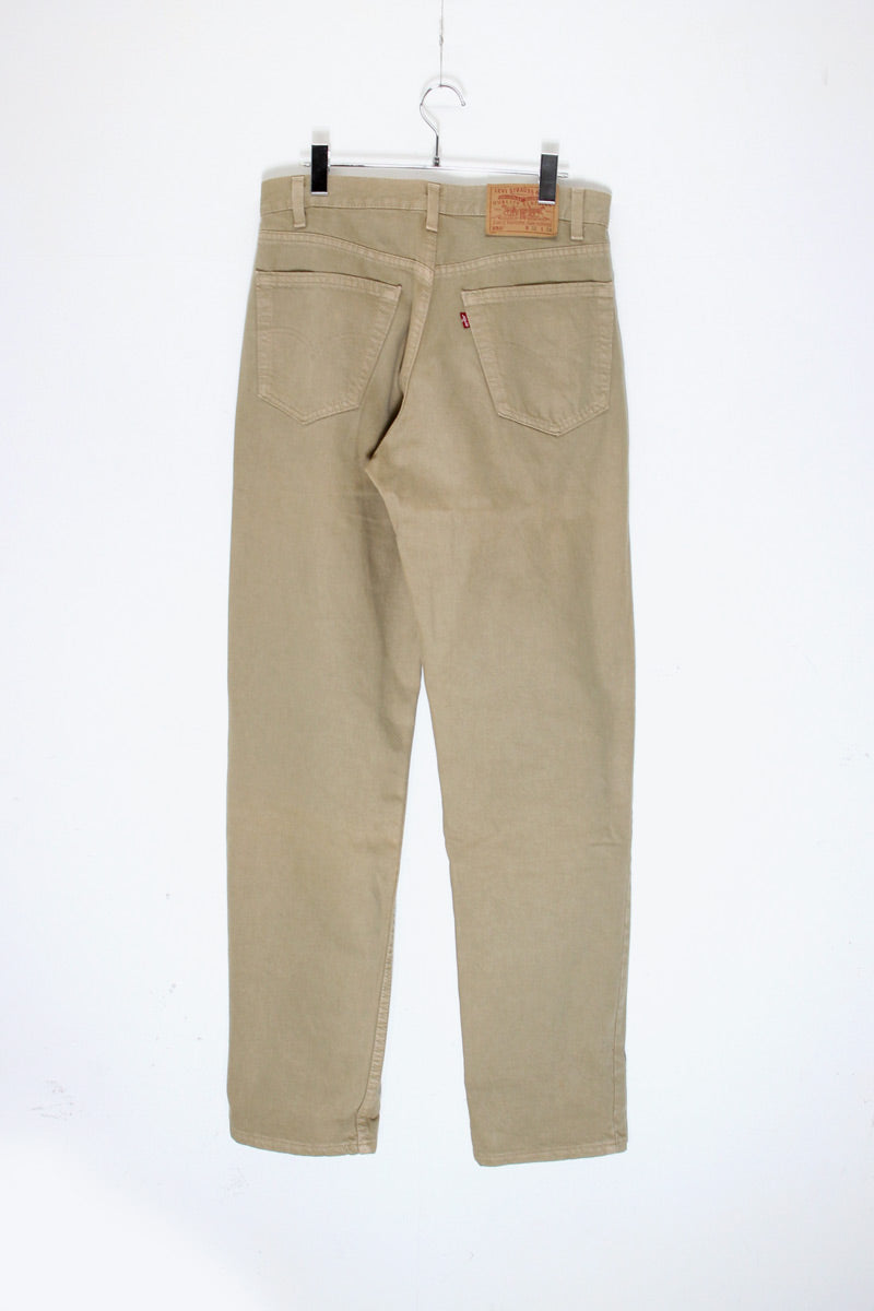 02'S 550 DENIM PANTS / BEIGE [SIZE: W32xL34 USED]