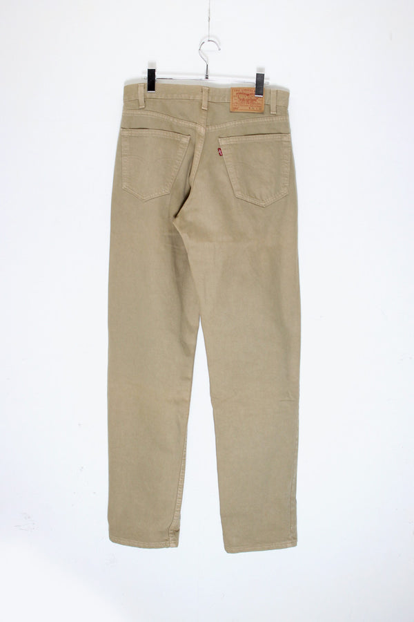 02'S 550 DENIM PANTS / BEIGE [SIZE: W32xL34 USED]