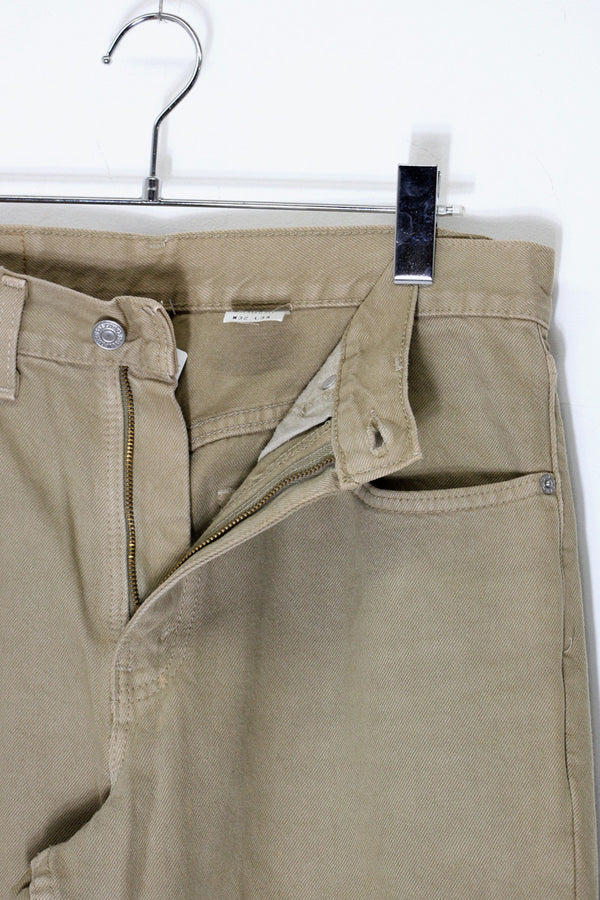 02'S 550 DENIM PANTS / BEIGE [SIZE: W32xL34 USED]
