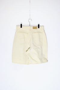 90'S COTTON TWILL SHORT PANTS / BEIGE [SIZE: 16-MED USED]
