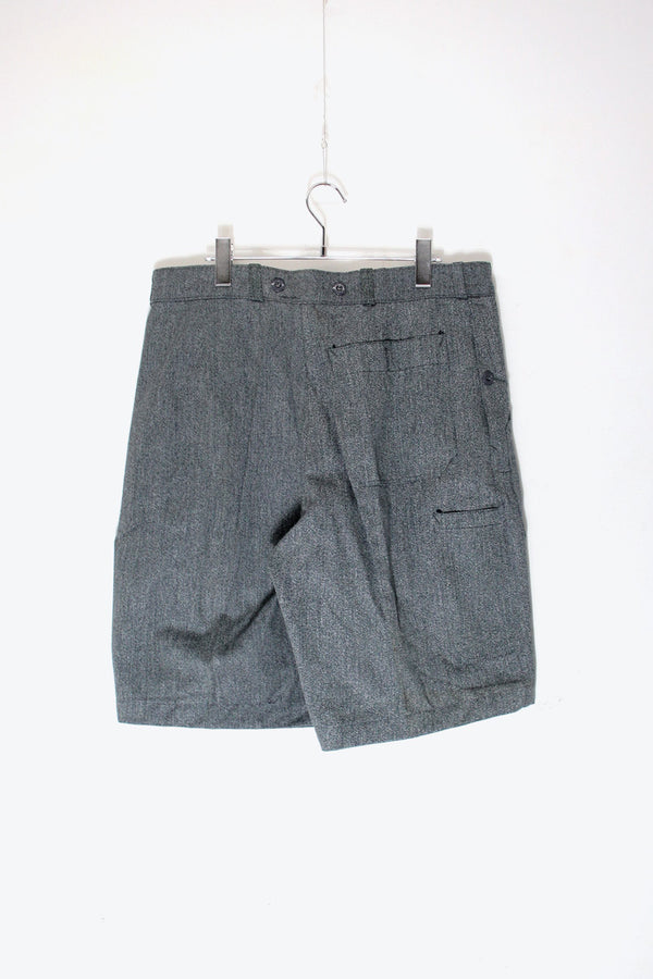 LATE 80S VINTAGE DENIM WORK SHORTS / BLUE GREY [SIZE: 45 USED]