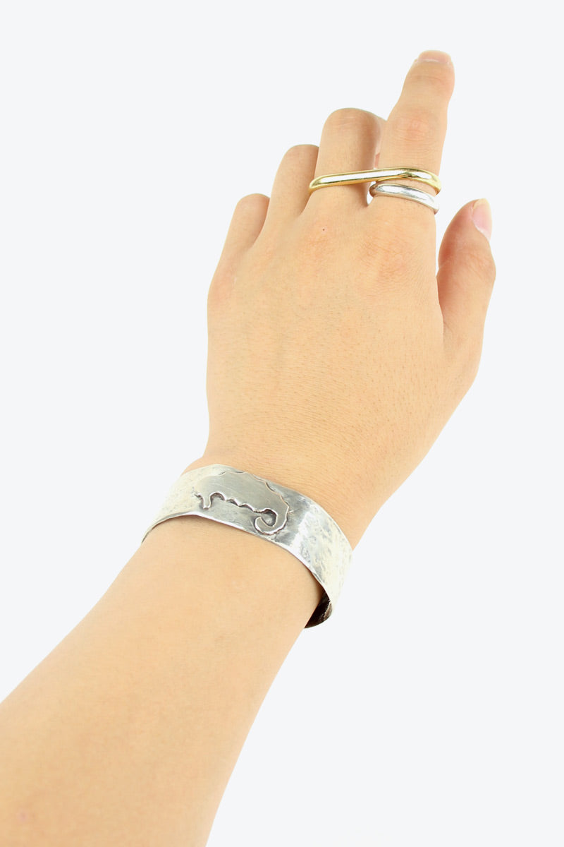 925 VINTAGE SILVER BANGLE [ONE SIZE USED]