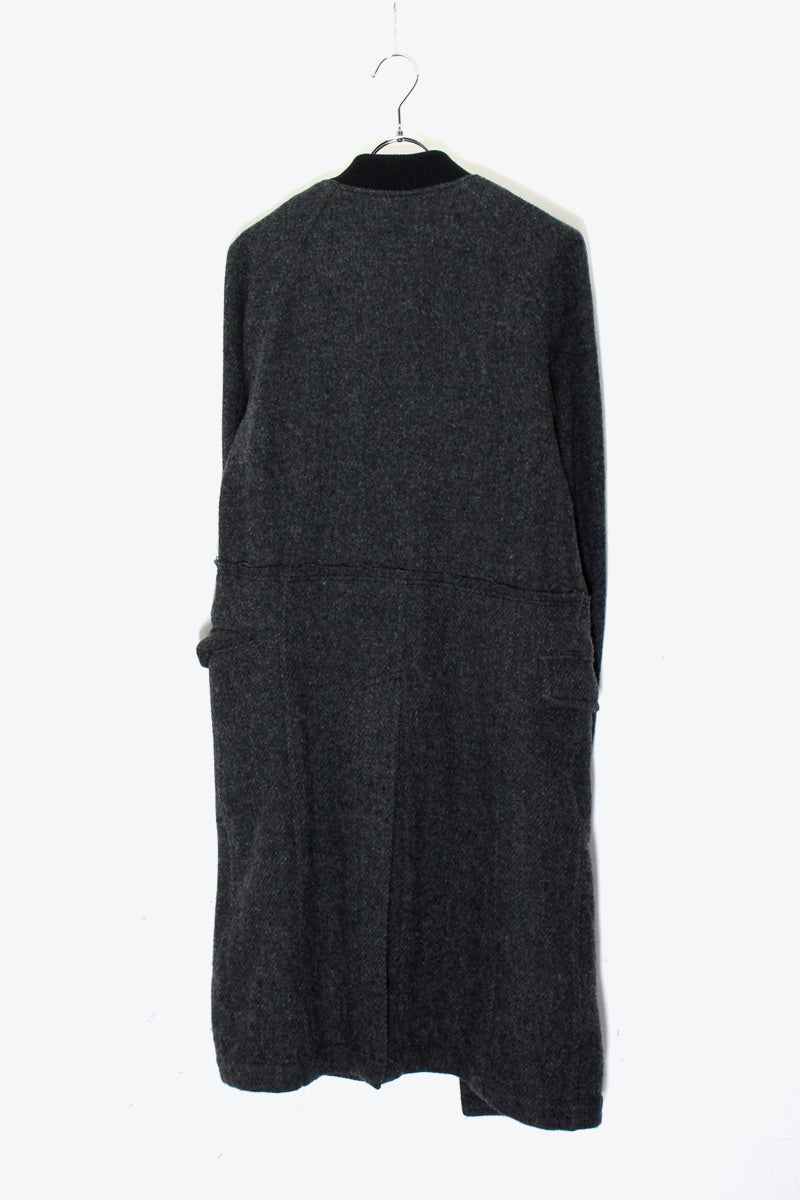 MADE IN JAPAN 13'S DOCKING WOOL ZIP COAT / CHARCOAL [ SIZE: S USED ]