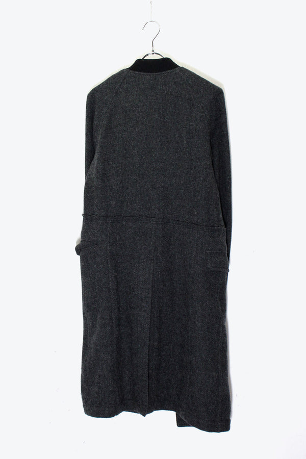 MADE IN JAPAN 13'S DOCKING WOOL ZIP COAT / CHARCOAL [ SIZE: S USED ]