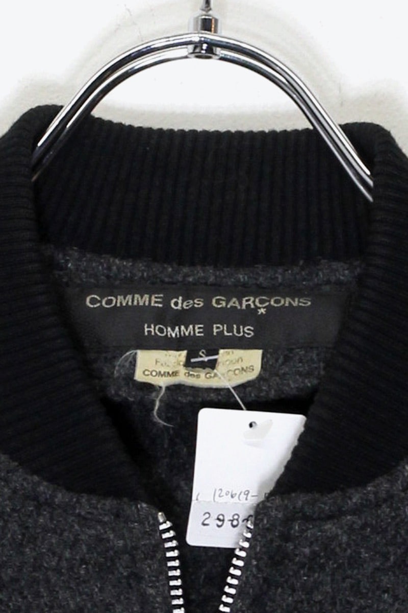 MADE IN JAPAN 13'S DOCKING WOOL ZIP COAT / CHARCOAL [ SIZE: S USED ]