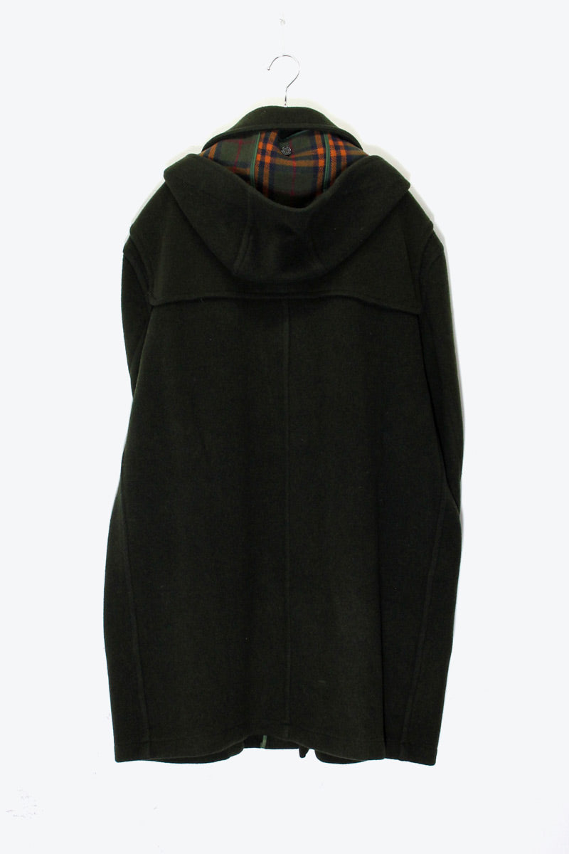 MADE IN USA 90'S DUFFLE WOOL COAT / KHAKI［ SIZE: L USED ]