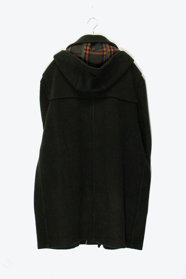 MADE IN USA 90'S DUFFLE WOOL COAT / KHAKI［ SIZE: L USED ]