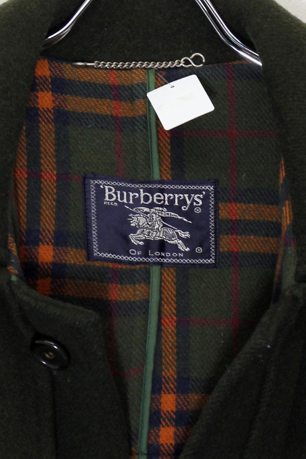MADE IN USA 90'S DUFFLE WOOL COAT / KHAKI［ SIZE: L USED ]