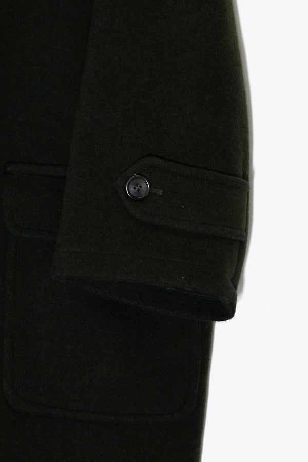 MADE IN USA 90'S DUFFLE WOOL COAT / KHAKI［ SIZE: L USED ]