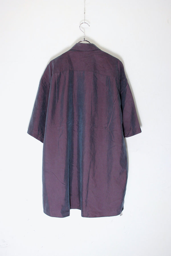 S/S RAYON POCKET SHIRT / PURPLE [SIZE: XL USED]