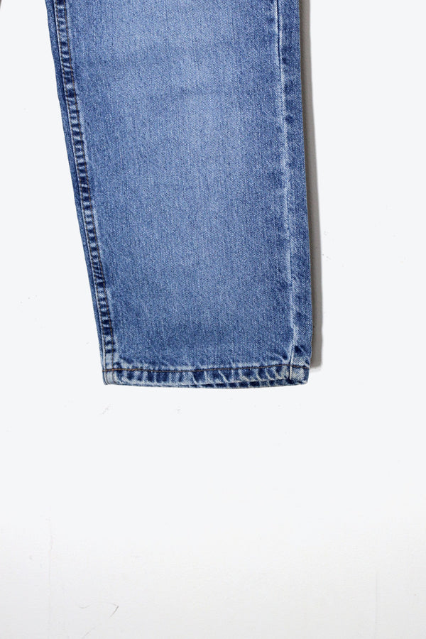 MADE IN USA 96'S SILVER TAB LOOSE DENIM PANTS DEADSTOCK / NOS / INDIGO [SIZE: W27L32 USED]