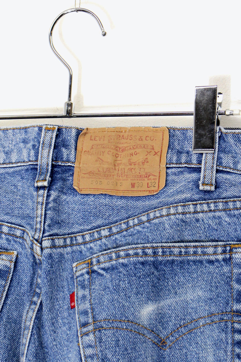 MADE IN USA 97'S 505 DENIM PANTS / LIGHT INDIGO [SIZE: W30L32 USED]