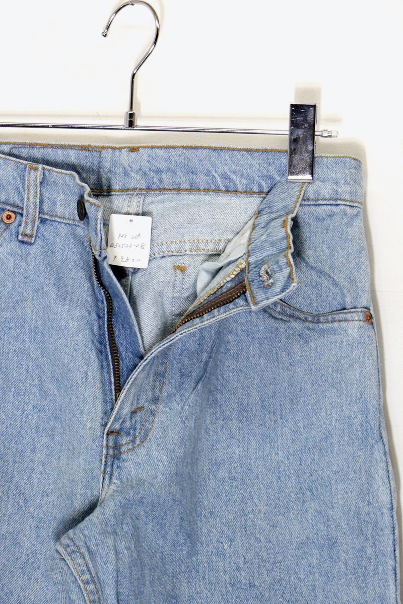 MADE IN USA 92'S ORANGE TAB 550 DENIM PANTS / LIGHT BLUE [SIZE: W29L30 USED]