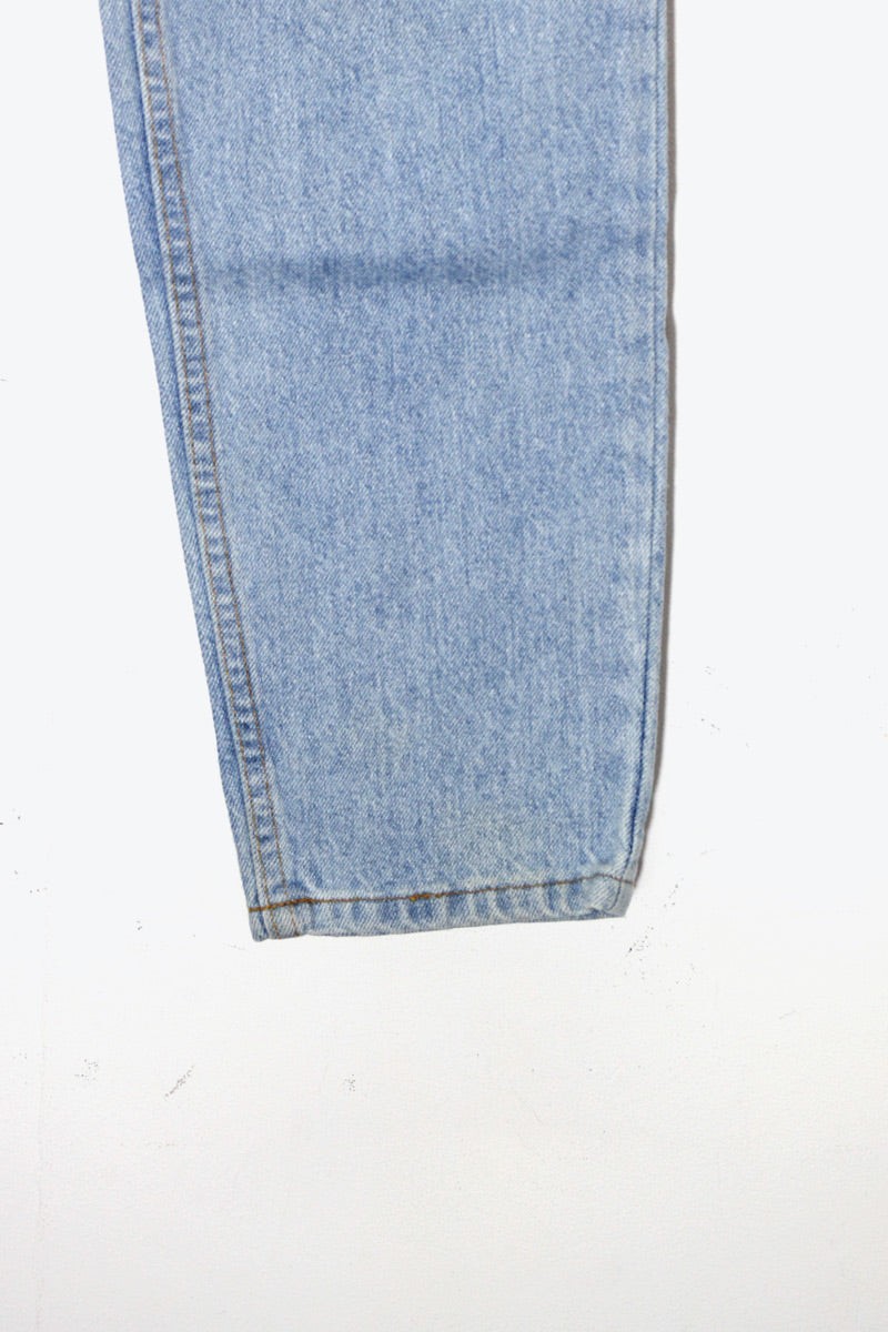 MADE IN USA 92'S ORANGE TAB 550 DENIM PANTS / LIGHT BLUE [SIZE: W29L30 USED]