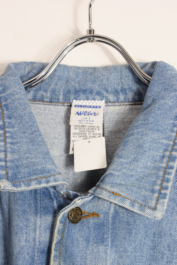 90'S PACKERS 3RD TYPE DENIM JACKET / LIGHT INDIGO [SIZE: L USED]