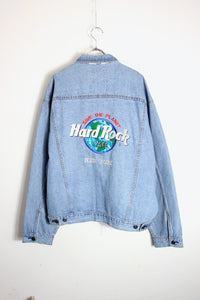 90'S NEW YORK DENIM JACKET / DENIM [SIZE: L DEADSTOCK/NOS]