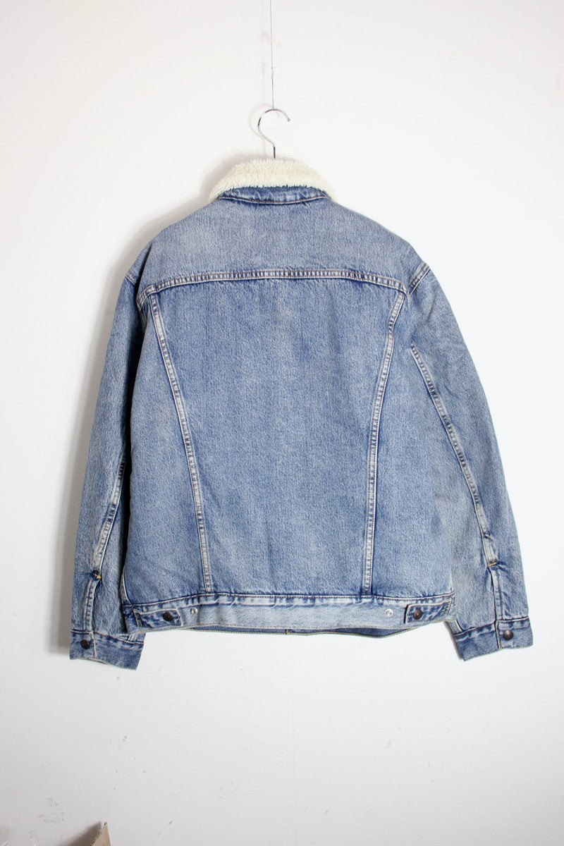 3RD DENIM JACKET W/BOA LINER / LIGHT INDIGO [SIZE: M DEADSTOCK/NOS]