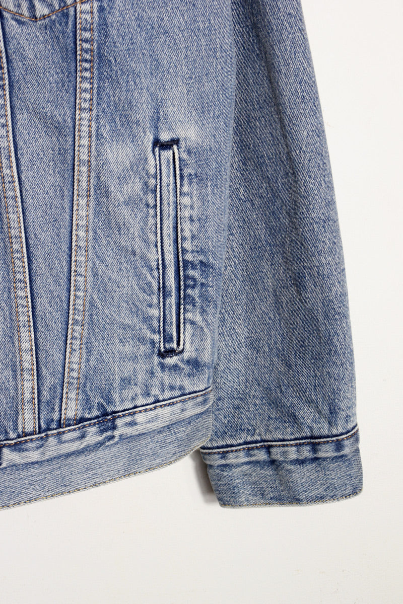 3RD DENIM JACKET W/BOA LINER / LIGHT INDIGO [SIZE: M DEADSTOCK/NOS]