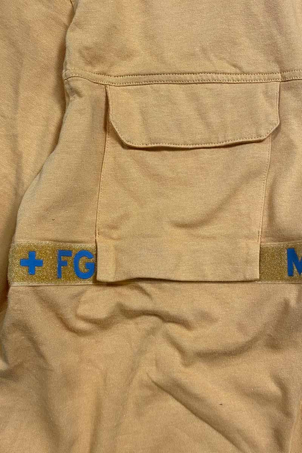 EARLY 00'S S/S GIMMICK DESIGN T-SHIRT / YELLOW [SIZE: M USED]