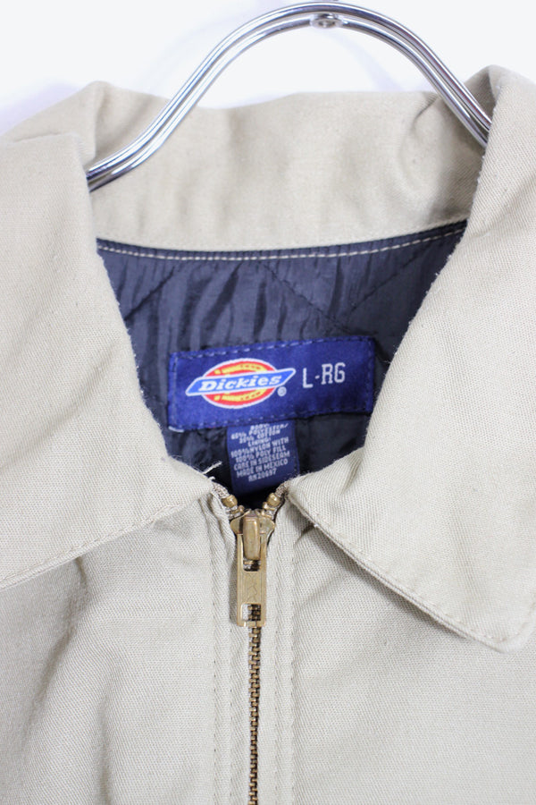 ROLLING STONES BACK EMBROIDERY WORK JACKET W/QUILTING LINER / BEIGE [SIZE: L USED]