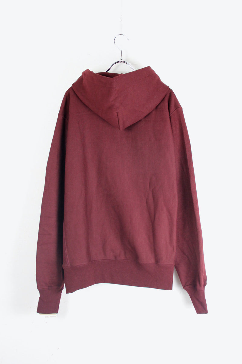 MOMA LOGO REVERSE WEAVE SWEAT HOODIE / MAROON [NEW]
