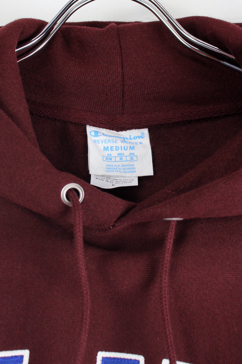 MOMA LOGO REVERSE WEAVE SWEAT HOODIE / MAROON [NEW]