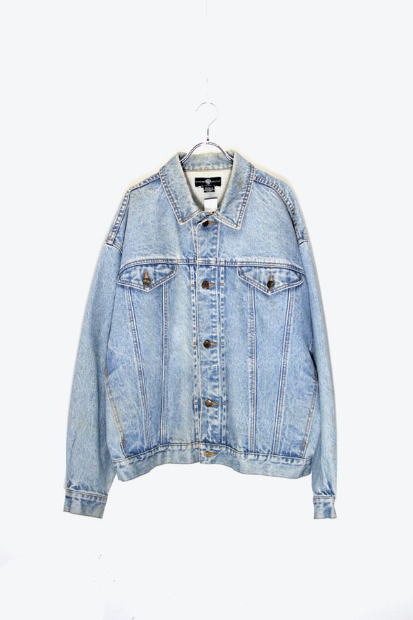 95'S BACK EMBROIDERY DENIM JACKET / INDIGO [ SIZE: XL USED ]