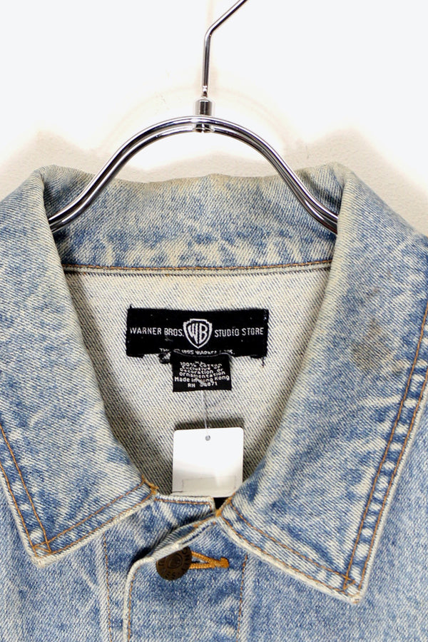 95'S BACK EMBROIDERY DENIM JACKET / INDIGO [ SIZE: XL USED ]