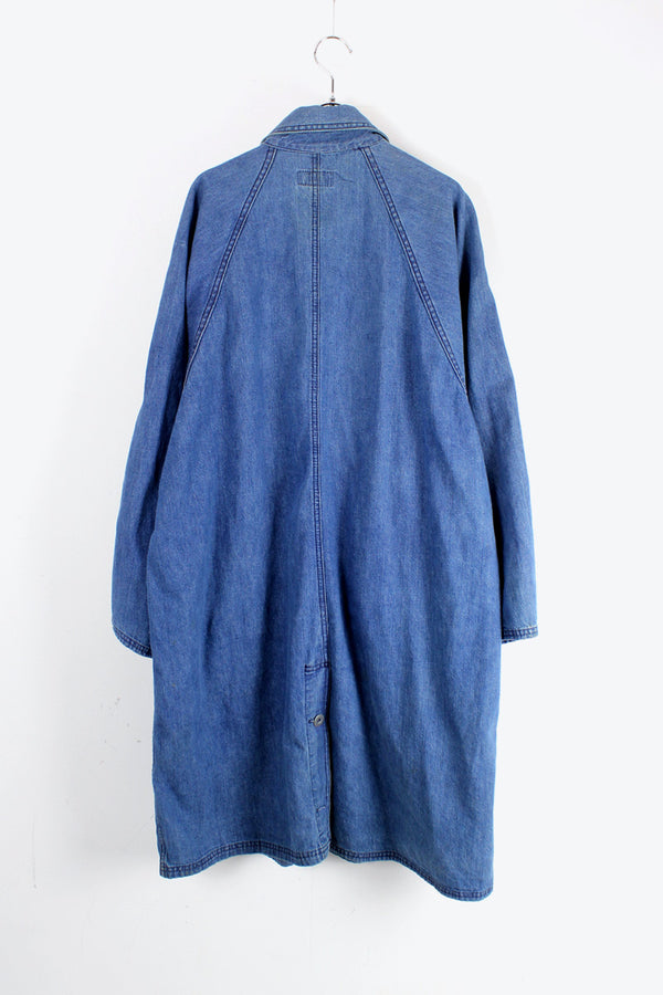 MADE IN USA 90'S DENIM WORK COAT / INDIGO [SIZE: L USED]