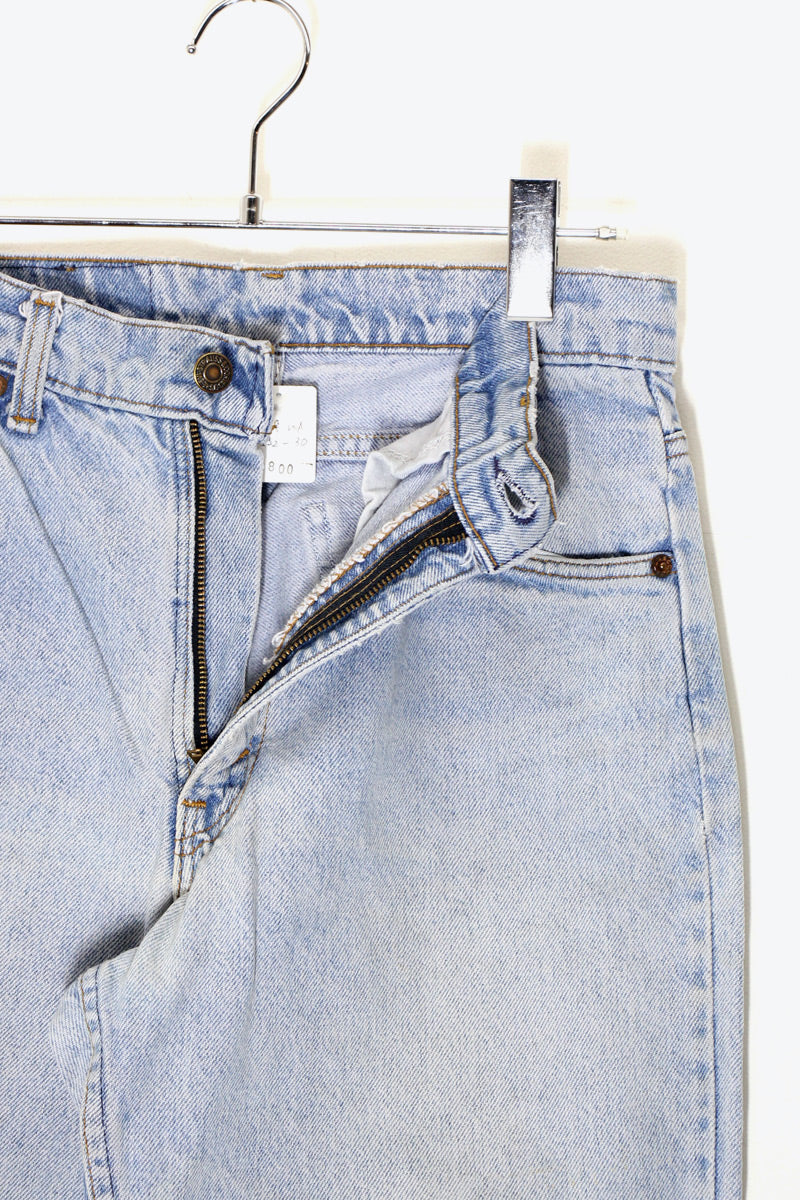 MADE IN USA 97'S 550 ORANGE TAB DENIM PANTS / LIGHT BLUE [SIZE: W31L30 USED]