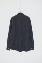 画像をギャラリービューアに読み込む, L/S VEGAN SUEDE SHIRT / BLACK [SIZE: M USED]
