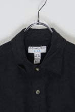 画像をギャラリービューアに読み込む, L/S VEGAN SUEDE SHIRT / BLACK [SIZE: M USED]
