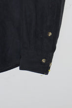 画像をギャラリービューアに読み込む, L/S VEGAN SUEDE SHIRT / BLACK [SIZE: M USED]
