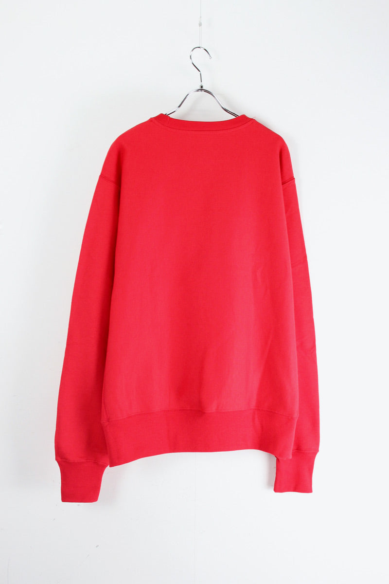 MOMA LOGO REVERSE WEAVE CREW NECK SWEAT / SCARLET [NEW]
