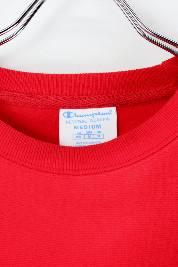 MOMA LOGO REVERSE WEAVE CREW NECK SWEAT / SCARLET [NEW]