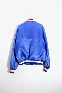 MADE IN USA 80'S CHICAGO CUBS NYLON STADIUM JACKET / BLUE [SIZE: M USED]